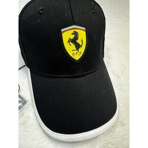 Ferrari Scuderia Logo Cap Black Official Product NWT Motorsport Streetwear